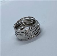 Ring Gioie Gobbo Woman FILI D'ORO in White Gold Diamante 0.28 Ct ANOB82BR028 - ANOB82BR028